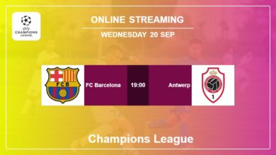 Where to watch FC Barcelona vs. Antwerp live stream in Champions League 2023-2024