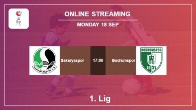 Where to watch Sakaryaspor vs. Bodrumspor live stream in 1. Lig 2023-2024