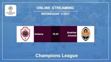 Where to watch Antwerp vs. Shakhtar Donetsk live stream in Champions League 2023-2024