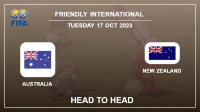 Australia vs New Zealand: Head to Head stats, Timeline, Lineups – 17th Oct 2023 – Friendly International