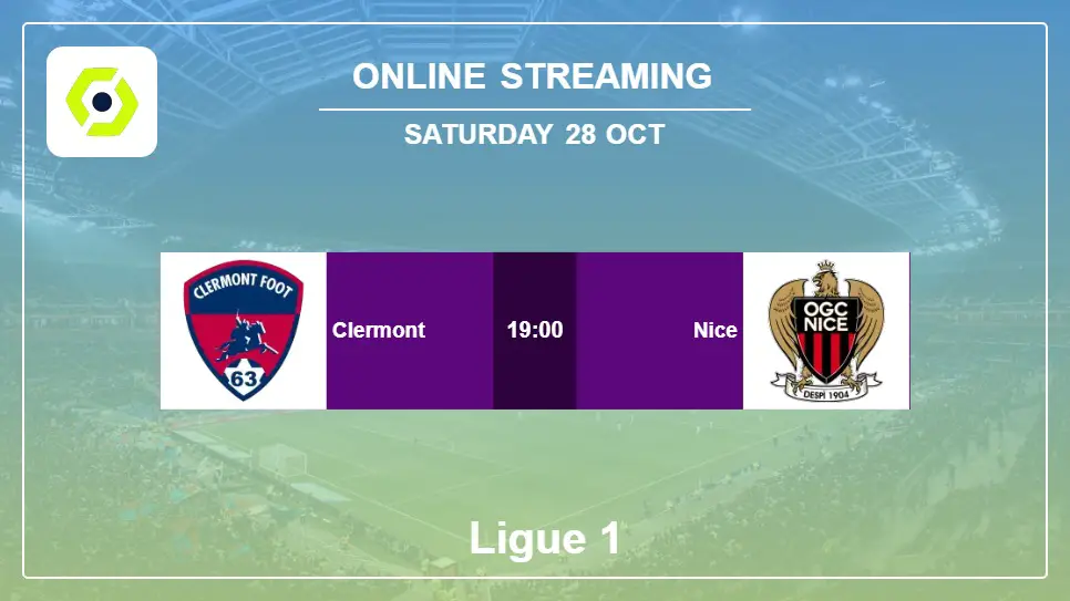 Clermont-vs-Nice online streaming info 2023-10-28 matche