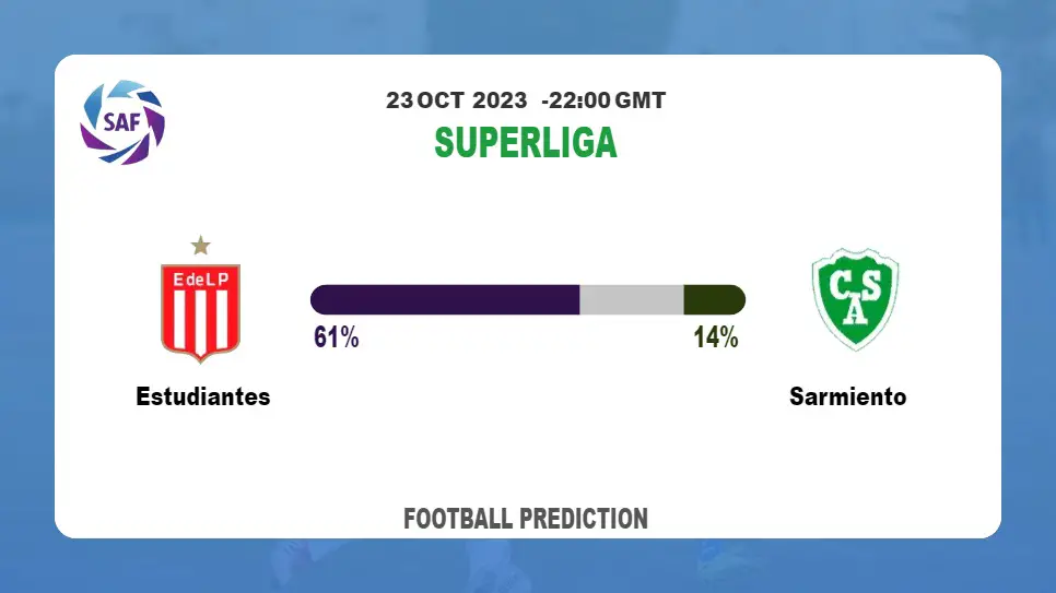 Correct Score Prediction: Estudiantes vs Sarmiento Football Tips Today | 23rd October 2023