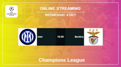 Where to watch Inter vs. Benfica live stream in Champions League 2023-2024