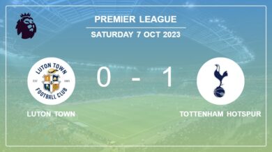 Tottenham Hotspur 1-0 Luton Town: overcomes 1-0 with a goal scored by M. van