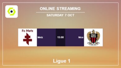 Where to watch Metz vs. Nice live stream in Ligue 1 2023-2024