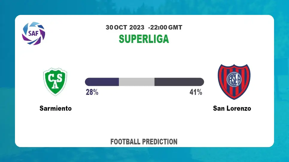 Over 2.5 Prediction: Sarmiento vs San Lorenzo Football Tips Today | 30th October 2023