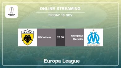 Where to watch AEK Athens vs. Olympique Marseille live stream in Europa League 2023-2024
