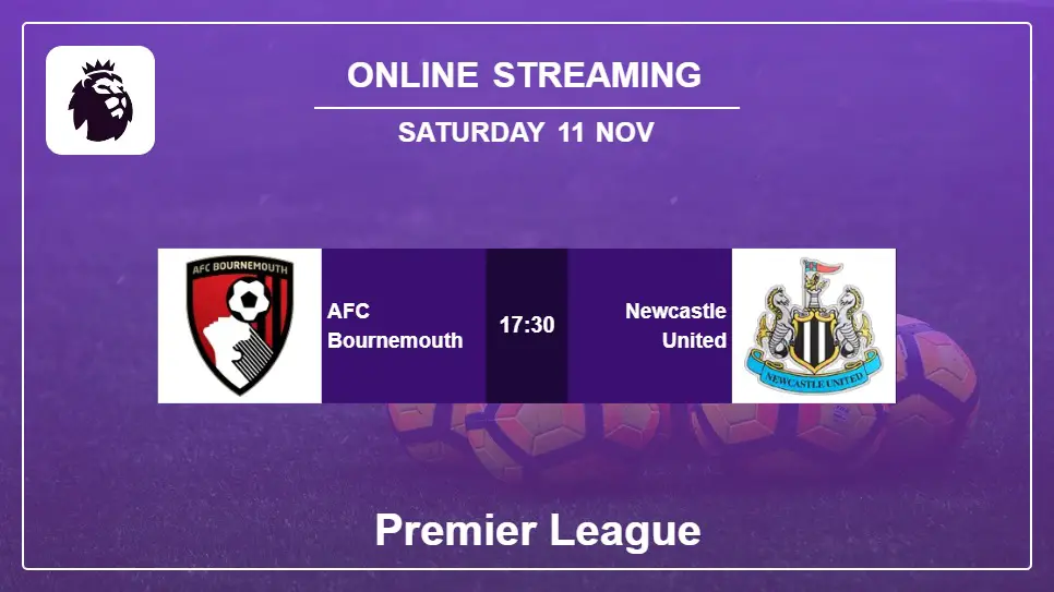 AFC-Bournemouth-vs-Newcastle-United online streaming info 2023-11-11 matche