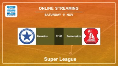 Where to watch Atromitos vs. Panserraikos live stream in Super League 2023-2024