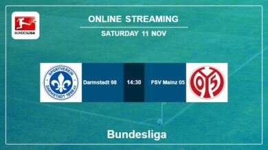 Where to watch Darmstadt 98 vs. FSV Mainz 05 live stream in Bundesliga 2023-2024