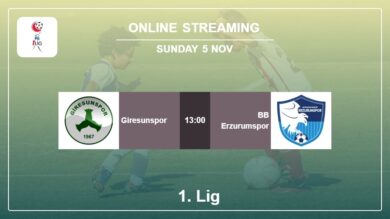 Where to watch Giresunspor vs. BB Erzurumspor live stream in 1. Lig 2023-2024