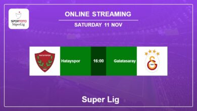 Where to watch Hatayspor vs. Galatasaray live stream in Super Lig 2023-2024