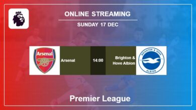 Where to watch Arsenal vs. Brighton & Hove Albion live stream in Premier League 2023-2024