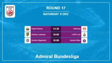 Admiral Bundesliga 2023-2024: Round 17 Head to Head, Prediction 9th December