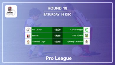 Round 18: Pro League H2H, Predictions 16th December