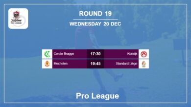 Pro League 2023-2024 H2H, Predictions: Round 19 20th December