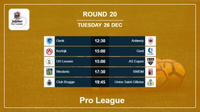 Pro League 2023-2024 H2H, Predictions: Round 20 26th December