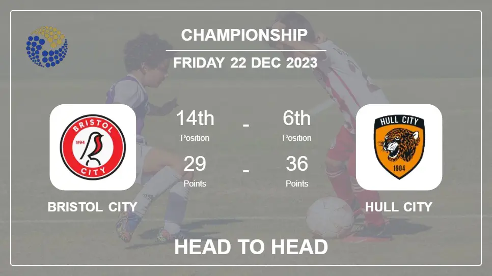 Bristol City vs Hull City Prediction: Head to Head stats, Timeline, Lineups - 22nd Dec 2023 - Championship