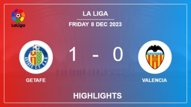 Getafe 1-0 Valencia: conquers 1-0 with a late goal scored by B. Mayoral. Highlights