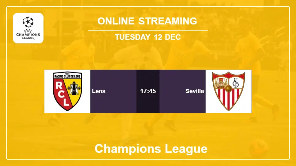 Lens-vs-Sevilla online streaming info 2023-12-12 matche