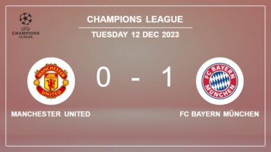 FC Bayern München 1-0 Manchester United: beats 1-0 with a goal scored by K. Coman