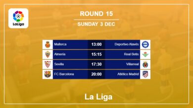 La Liga 2023-2024 H2H, Predictions: Round 15 3rd December