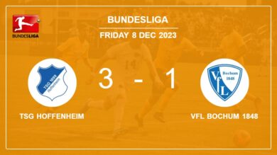 Bundesliga: TSG Hoffenheim prevails over VfL Bochum 1848 3-1