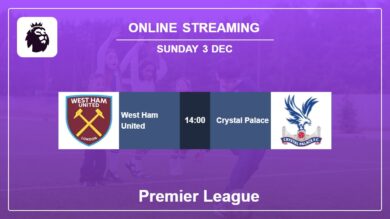 Where to watch West Ham United vs. Crystal Palace live stream in Premier League 2023-2024
