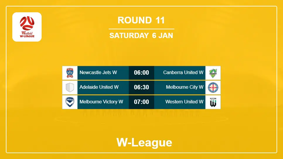 Australia W-League 2023-2024 Round-11 2024-01-06 matches