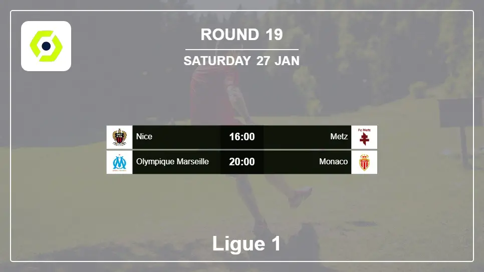 France Ligue 1 2023-2024 Round-19 2024-01-27 matches