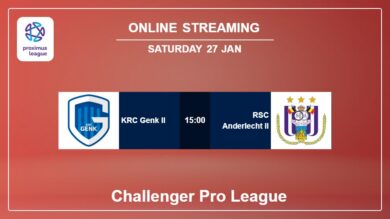 How to watch KRC Genk II vs RSC Anderlecht II live stream in Challenger Pro League 2023-2024