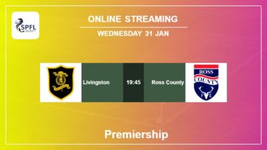 How to watch Livingston vs Ross County live stream in Premiership 2023-2024