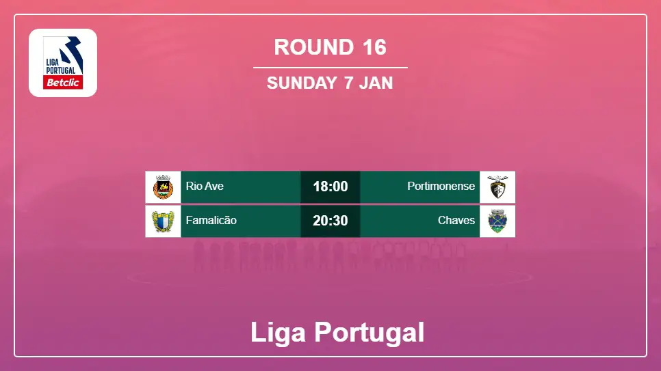 Portugal Liga Portugal 2023-2024 Round-16 2024-01-07 matches