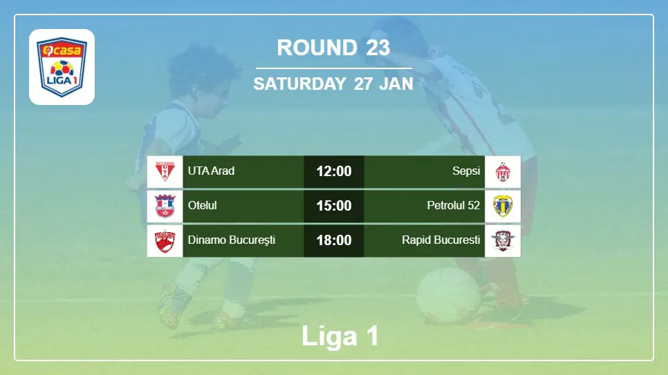 Romania Liga 1 2023-2024 Round-23 2024-01-27 matches