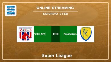 How to watch Volos NFC vs Panaitolikos live stream in Super League 2023-2024