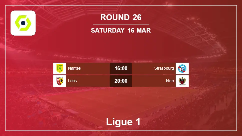 France Ligue 1 2023-2024 Round-26 2024-03-16 matches
