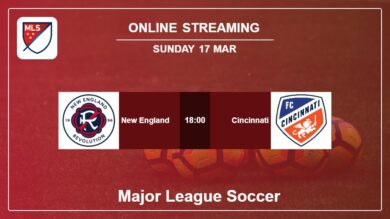 How to watch New England vs Cincinnati live stream in Major League Soccer 2024