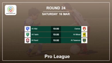 Round 24: Pro League H2H, Predictions 16th March
